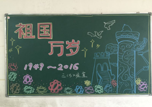 現(xiàn)外象湖校區(qū)開(kāi)展以“迎國(guó)慶、頌祖國(guó)”為主題的黑板報(bào)評(píng)比活動(dòng)